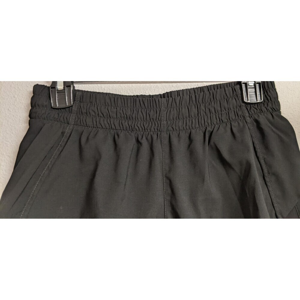 Women's ATHLETA Black Lined Running Shorts 4.25" Mesh Trimmed XS - Picture 4 of 12
